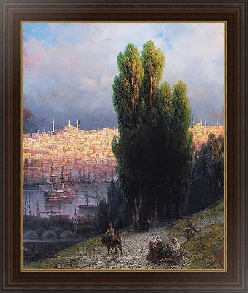 Постер Константинополь с типом исполнения На холсте в раме в багетной раме 1.023.151