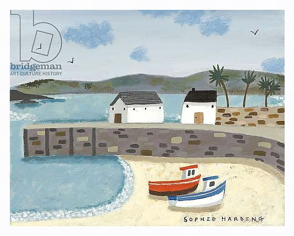 Постер Boats and Harbour с типом исполнения На холсте в раме в багетной раме 221-03