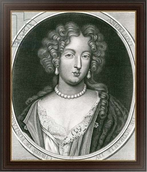 Постер Portrait of Marie Angelique de Scoraille, duchesse de Fontanges с типом исполнения На холсте в раме в багетной раме 1.023.151