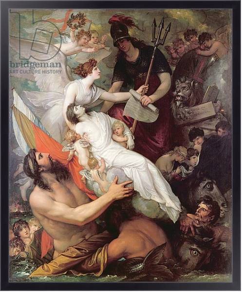 Постер The Immortality of Nelson, 1807 с типом исполнения На холсте в раме в багетной раме 221-01