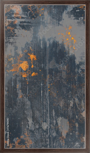 Постер Текстура ржавого металла 2 с типом исполнения На холсте в раме в багетной раме 221-02