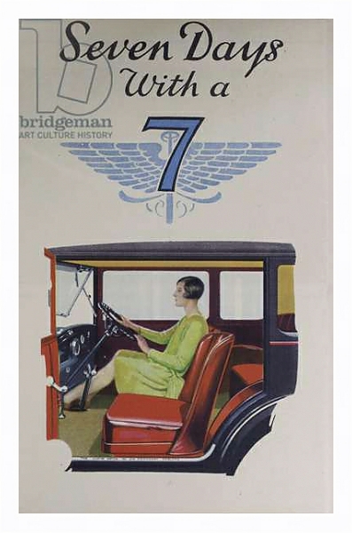 Постер Austin Seven: Seven Days with a 7, 1930 с типом исполнения На холсте в раме в багетной раме 221-03