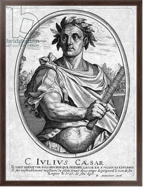 Постер Julius Ceasar, engraved by Baltazar Moncornet с типом исполнения На холсте в раме в багетной раме 221-02