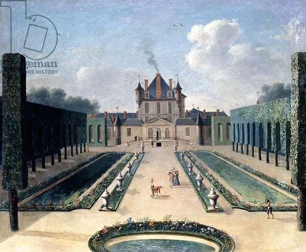 Постер Views of the Chateau de Mousseaux and its Gardens, 1 с типом исполнения На холсте без рамы