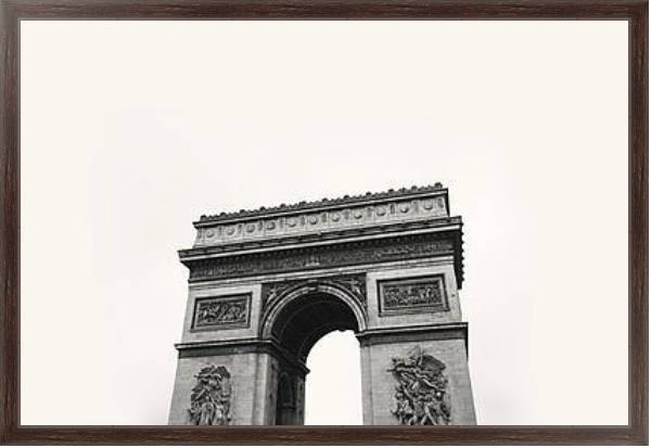 Постер Триумфальная арка в париже с типом исполнения На холсте в раме в багетной раме 221-02