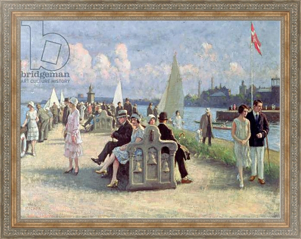 Постер People on a Promenade с типом исполнения На холсте в раме в багетной раме 484.M48.310