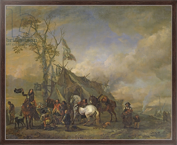 Постер Departure of the Cavalrymen с типом исполнения На холсте в раме в багетной раме 221-02