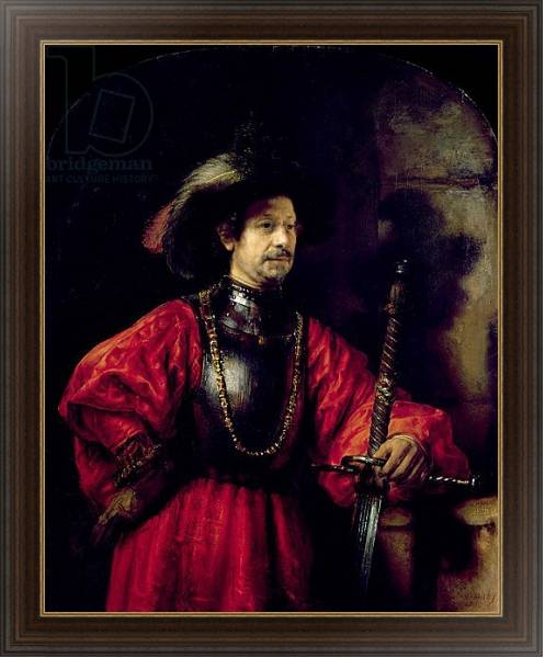 Постер Portrait of a man in military costume, 1650 с типом исполнения На холсте в раме в багетной раме 1.023.151