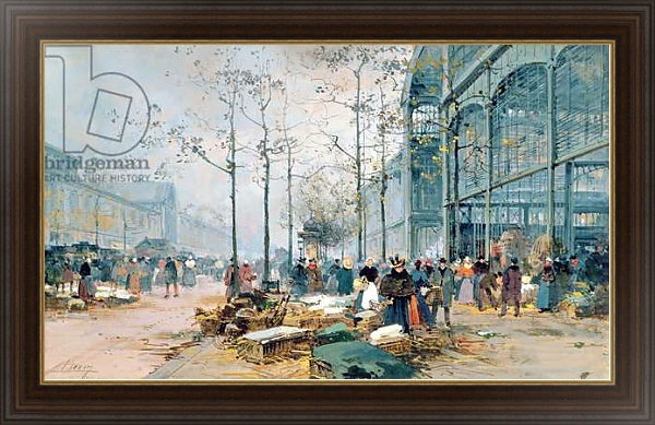 Постер Les Halles, Paris 1 с типом исполнения На холсте в раме в багетной раме 1.023.151