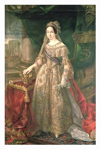 Постер Queen Isabella II 1843 с типом исполнения На холсте в раме в багетной раме 221-03