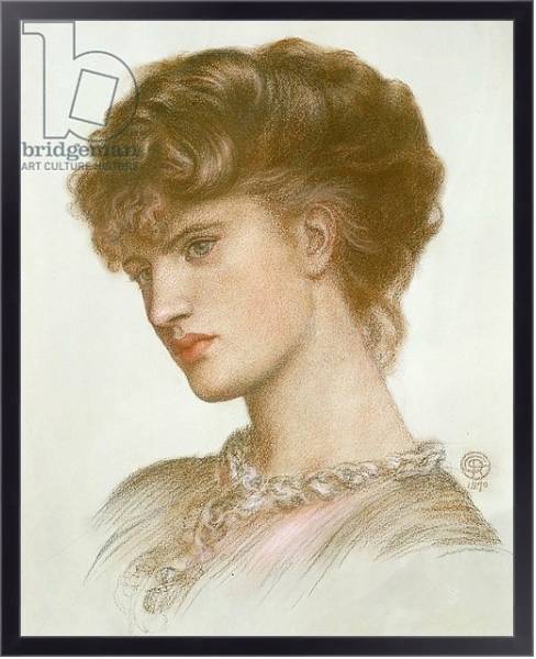 Постер Portrait of Aglaia Coronio 1870 с типом исполнения На холсте в раме в багетной раме 221-01