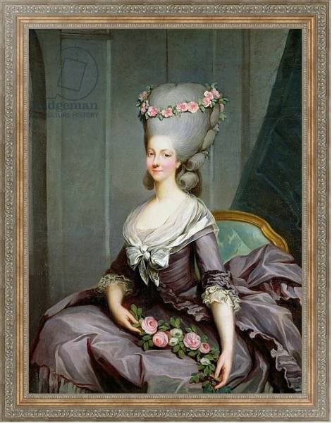 Постер Marie-Therese de Savoie-Carignan Princess of Lamballe с типом исполнения На холсте в раме в багетной раме 484.M48.310