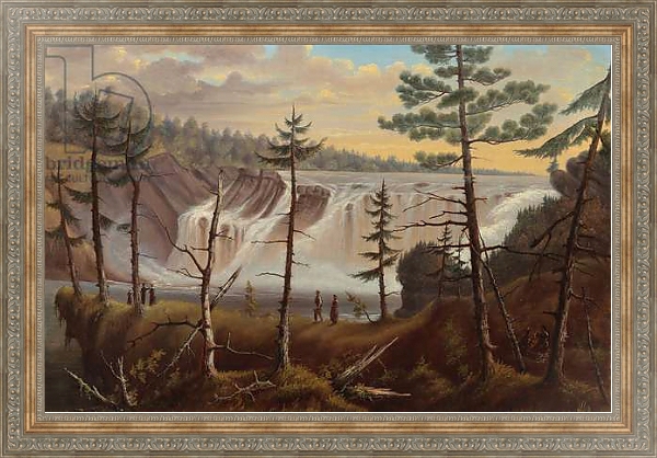 Постер The Chaudière Falls с типом исполнения На холсте в раме в багетной раме 484.M48.310