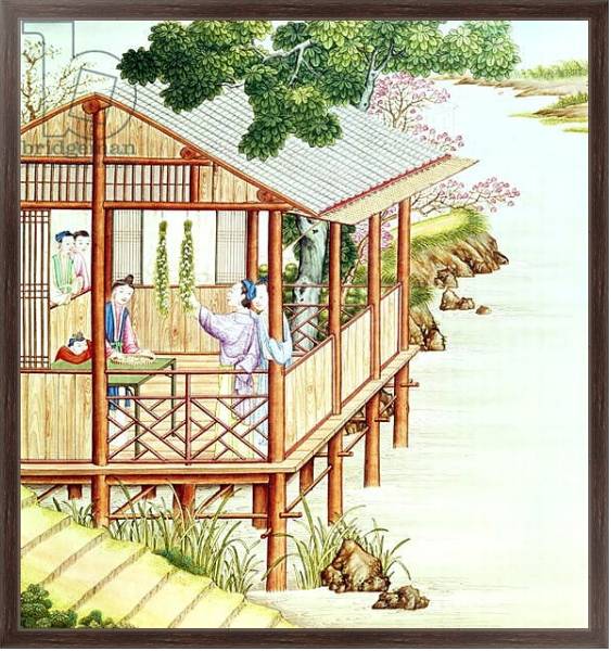Постер Women doing domestic work с типом исполнения На холсте в раме в багетной раме 221-02