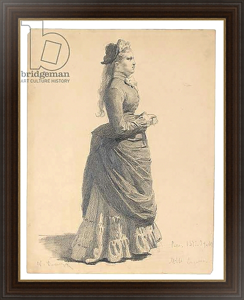 Постер Mademoiselle Eugénie, 1877 с типом исполнения На холсте в раме в багетной раме 1.023.151