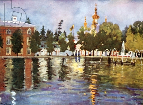 Постер The Tsar's Church, Peterhof с типом исполнения На холсте без рамы