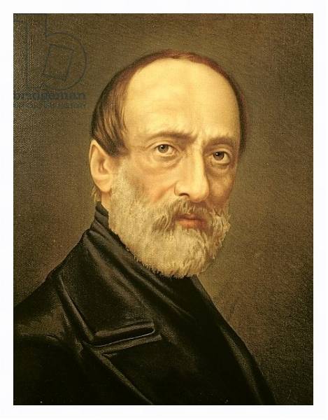 Постер Portrait of Giuseppe Mazzini с типом исполнения На холсте в раме в багетной раме 221-03