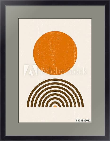 Постер Утомленное солнце 60 с типом исполнения Под стеклом в багетной раме 221-01