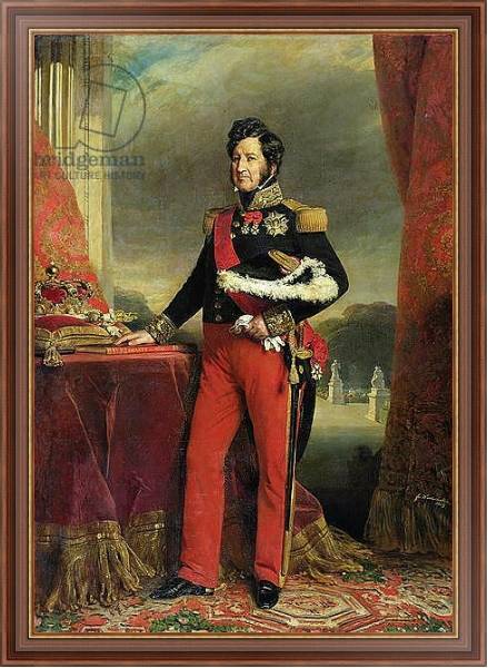 Постер Louis-Philippe I, King of France с типом исполнения На холсте в раме в багетной раме 35-M719P-83