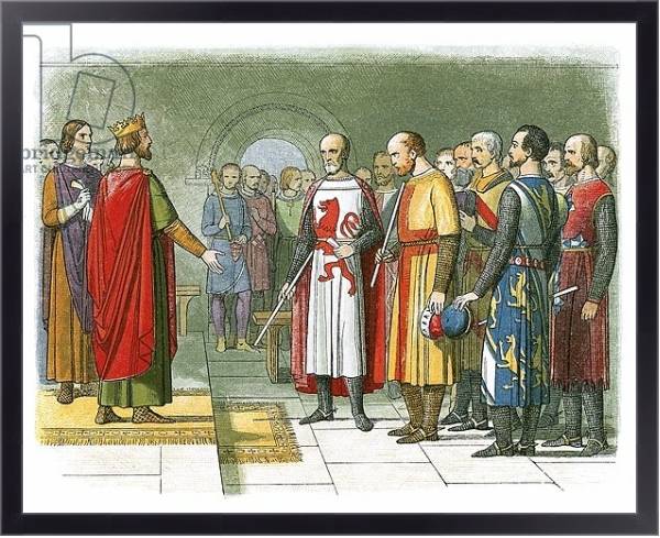 Постер King Henry III and his Parliament с типом исполнения На холсте в раме в багетной раме 221-01