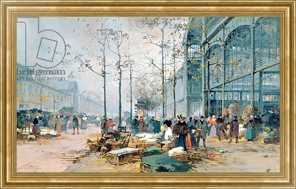 Постер Les Halles, Paris 1 с типом исполнения На холсте в раме в багетной раме NA033.1.051