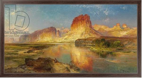 Постер Green River of Wyoming, 1878 с типом исполнения На холсте в раме в багетной раме 221-02