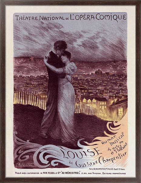 Постер Opéra-Comique; Louise с типом исполнения На холсте в раме в багетной раме 221-02