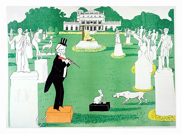 Постер Ouverture de la chasse au bois de Boulogne с типом исполнения На холсте в раме в багетной раме 221-03