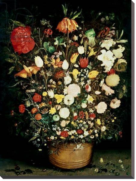 Постер Vase of Flowers с типом исполнения На холсте без рамы