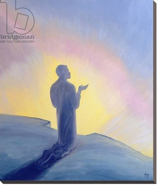 Постер In His life on earth Jesus prayed to His Father with praise and thanks, 1995 с типом исполнения На холсте без рамы