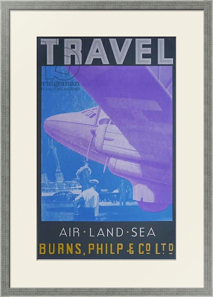 Постер Travel: Air, Land Sea с типом исполнения Под стеклом в багетной раме 1727.2510