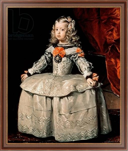 Постер Portrait of the Infanta Margarita Aged Five, 1656 с типом исполнения На холсте в раме в багетной раме 35-M719P-83