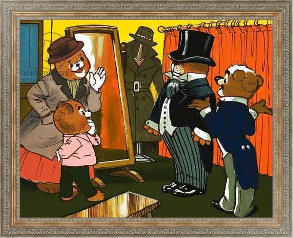 Постер Teddy Bear 233 с типом исполнения На холсте в раме в багетной раме 484.M48.310