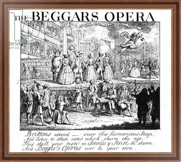 Постер The Beggar's Opera Burlesqued, 1728 с типом исполнения На холсте в раме в багетной раме 35-M719P-83