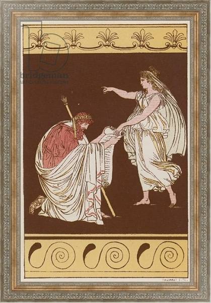 Постер Numa Pompilius & the Nymph Egeria с типом исполнения На холсте в раме в багетной раме 484.M48.310