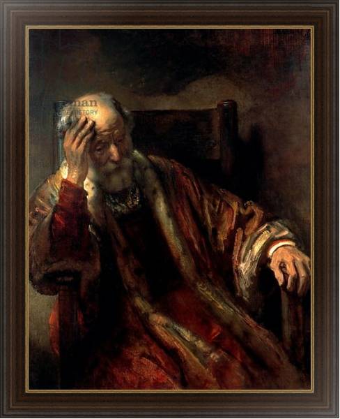 Постер An Old Man in an Armchair с типом исполнения На холсте в раме в багетной раме 1.023.151