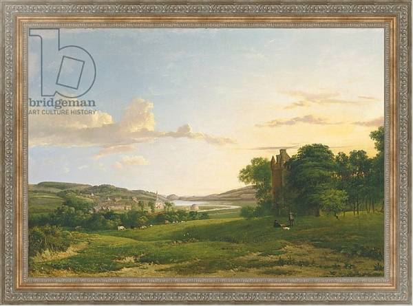Постер A View of Cessford and the Village of Caverton, Roxboroughshire in the Distance, 1813 с типом исполнения На холсте в раме в багетной раме 484.M48.310