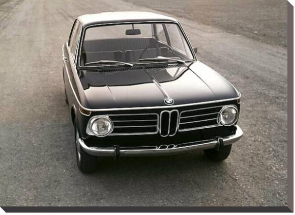 Постер BMW 2002 (E10) '1968–75 с типом исполнения На холсте без рамы