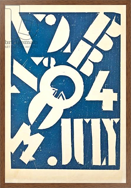 Постер Cover for the art magazine 'Broom', c.1921-1924 с типом исполнения На холсте в раме в багетной раме 1727.4310