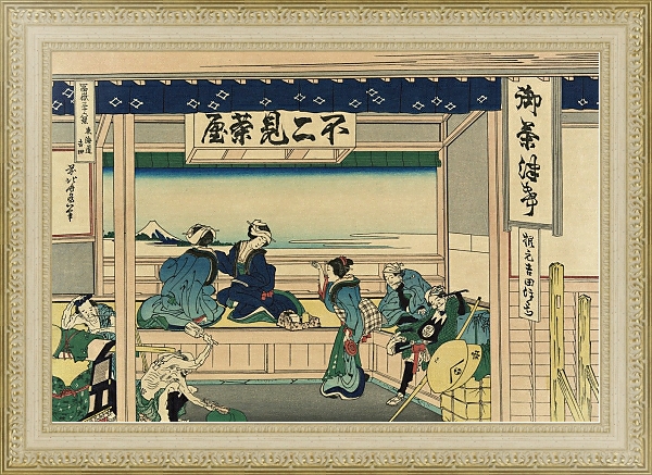 Постер Tōkaidō Yoshida с типом исполнения Акварель в раме в багетной раме 484.M48.725