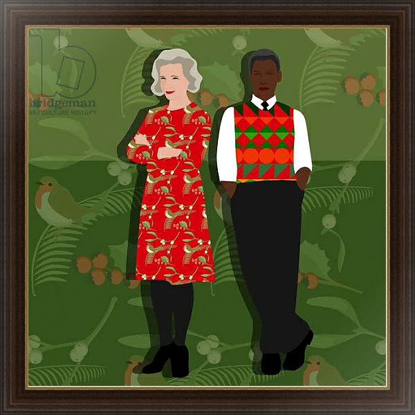 Постер Christmas Vibes с типом исполнения На холсте в раме в багетной раме 1.023.151
