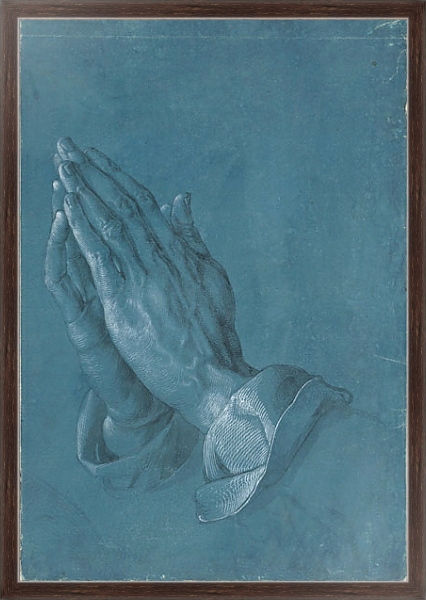 Постер Руки молящегося с типом исполнения На холсте в раме в багетной раме 221-02