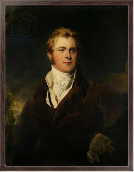 Постер Portrait of Frederick John Robinson, First Earl of Ripon, c.1820 с типом исполнения На холсте в раме в багетной раме 221-02