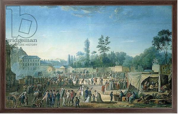 Постер View of the Tuileries from the Place de la Revolution, 1799 с типом исполнения На холсте в раме в багетной раме 221-02