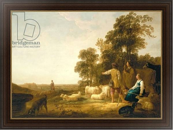 Постер A Landscape with Shepherds and Shepherdesses с типом исполнения На холсте в раме в багетной раме 1.023.151