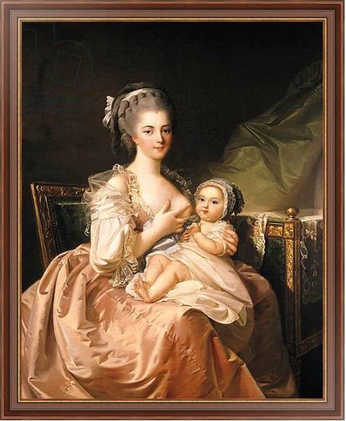 Постер The Young Mother, c.1770-80 с типом исполнения На холсте в раме в багетной раме 35-M719P-83