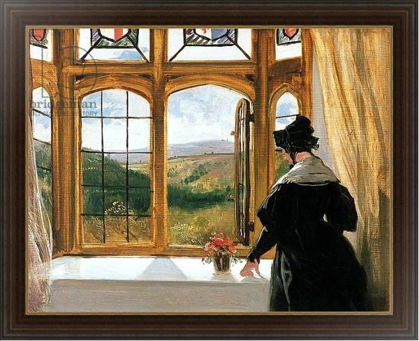 Постер Duchess of Abercorn looking out of a window с типом исполнения На холсте в раме в багетной раме 1.023.151