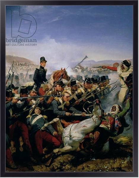Постер The Battle of Somah, 1839 с типом исполнения На холсте в раме в багетной раме 221-01