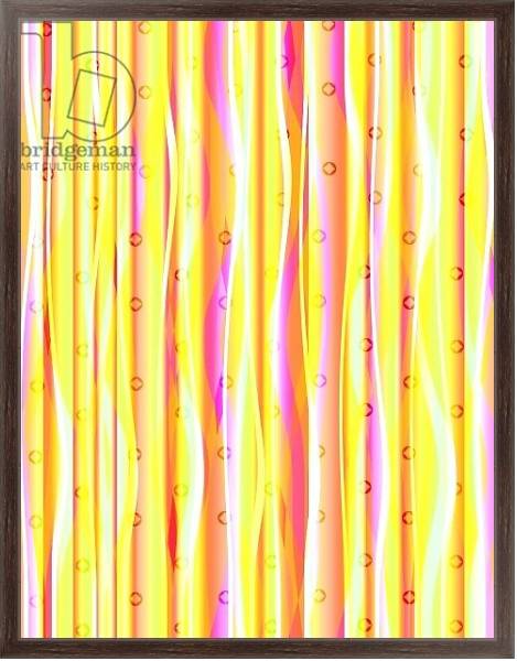 Постер Wavy Lines с типом исполнения На холсте в раме в багетной раме 221-02