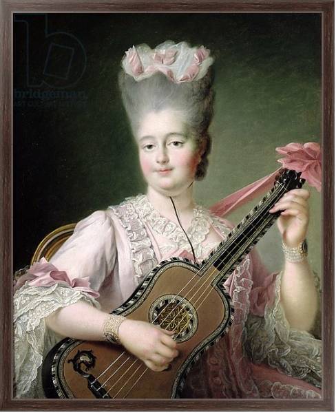 Постер Portrait of Marie-Clothilde of France, also known as Madame Clothilde, queen of Sardinia, 1775 с типом исполнения На холсте в раме в багетной раме 221-02